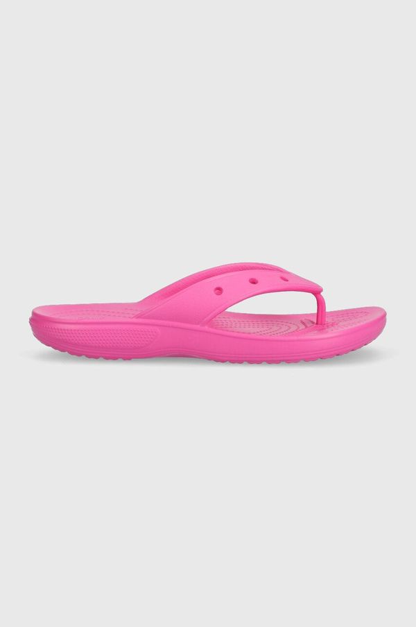 Crocs Japonke Crocs Classic Flip ženske, roza barva, 207713