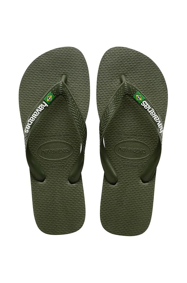Havaianas Japonke Havaianas BRASIL LOGO zelena barva, 4110850.3058