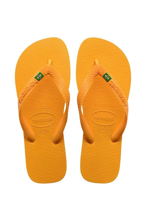 Havaianas Japonke Havaianas BRASIL rumena barva, 4000032.1740