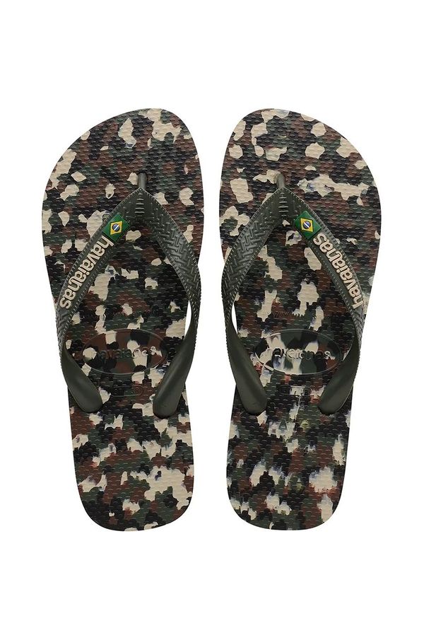 Havaianas Japonke Havaianas BRASIL TECH II moške, zelena barva, 4147965-4896