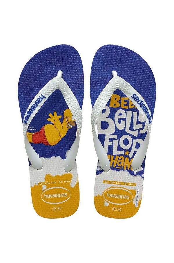 Havaianas Japonke Havaianas SIMPSONS bela barva, 4137889.7462