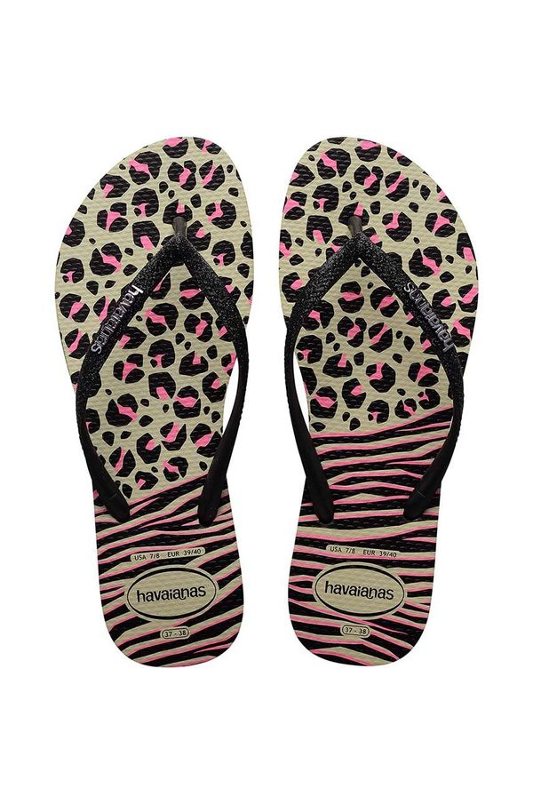 Havaianas Japonke Havaianas SLIM ANIMALS ženske, črna barva, 4147964.0006