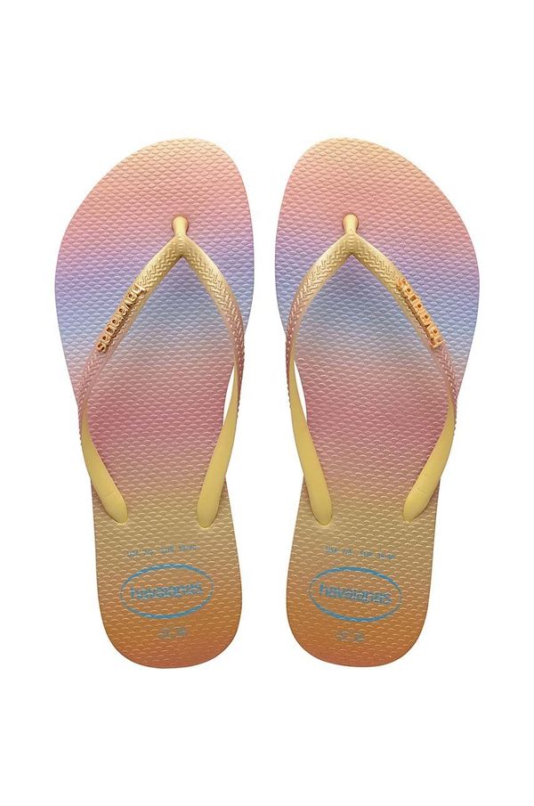 Havaianas Japonke Havaianas SLIM GRADIENT ženske, rumena barva, 4146908.1732