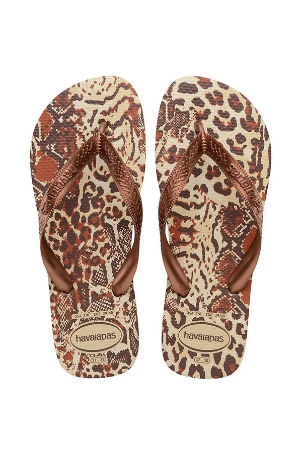 Havaianas Japonke Havaianas TOP ANIMALS ženske, rjava barva, 4132920-7440