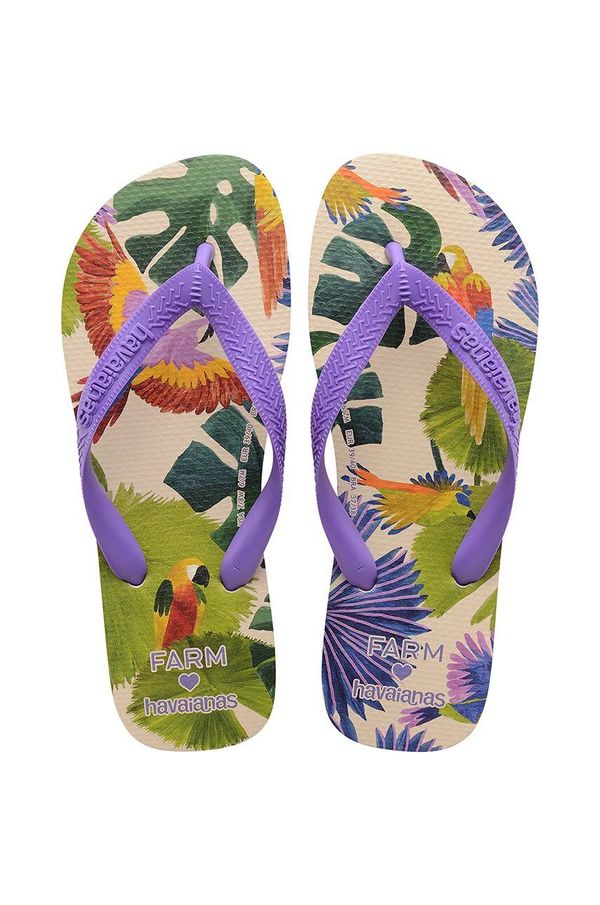 Havaianas Japonke Havaianas TOP FARM PASSAROS ženske, vijolična barva, 4149555.3503