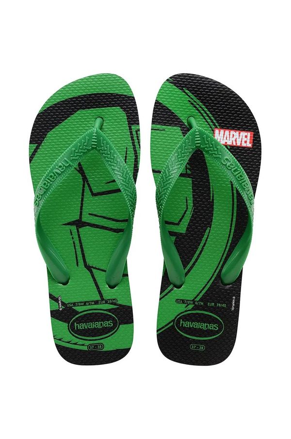 Havaianas Japonke Havaianas TOP MARVEL moške, zelena barva, 4146953-5579