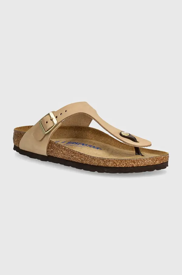 Birkenstock Japonke iz nubuka Birkenstock Gizeh SFB