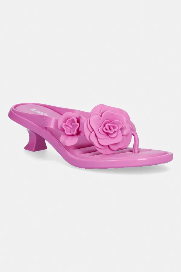 Melissa Japonke Melissa MELISSA THONG KITTEN HEEL PETALS AD