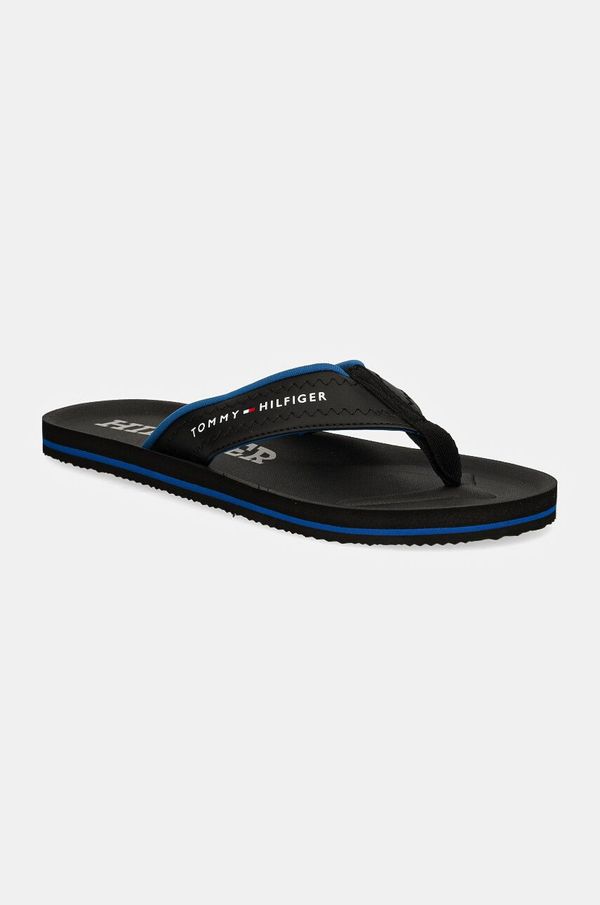 Tommy Hilfiger Japonke Tommy Hilfiger COMFORT HILFIGER BEACH SANDAL moške, črna barva, FM0FM05235