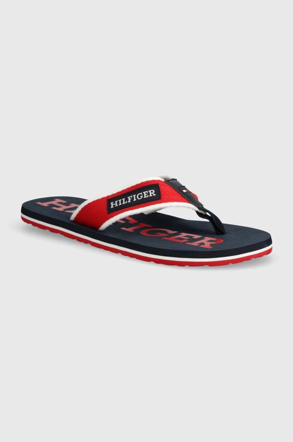 Tommy Hilfiger Japonke Tommy Hilfiger PATCH BEACH SANDAL moške, rdeča barva, FM0FM05024