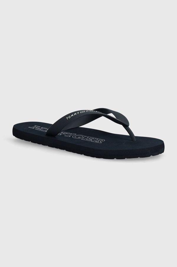 Tommy Hilfiger Japonke Tommy Hilfiger RUBBER BEACH SANDAL moške, mornarsko modra barva, FM0FM05023