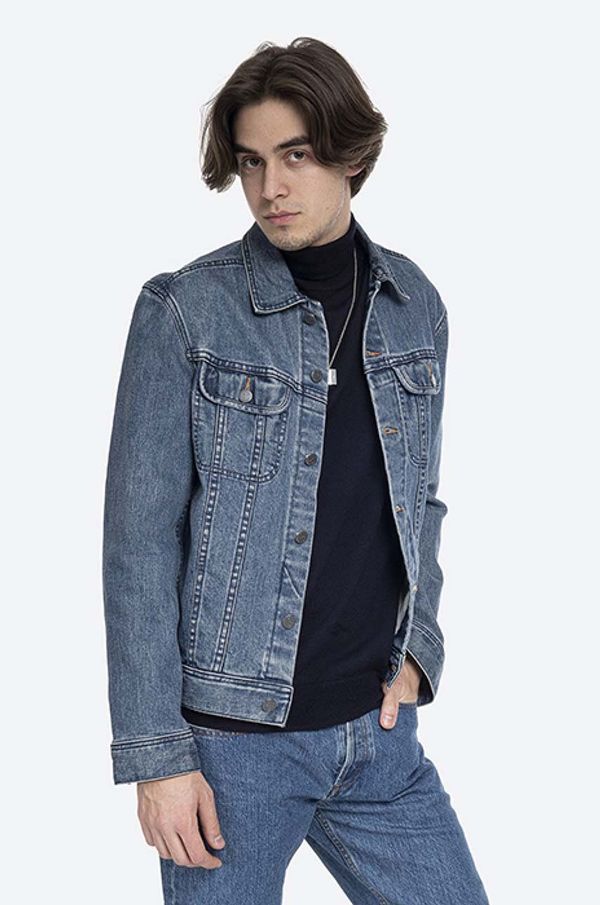 A.P.C. Jeans jakna A.P.C. Veste Jean Us moška, mornarsko modra barva