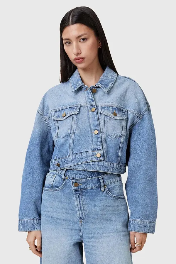 AllSaints Jeans jakna AllSaints AKI CROSSOVER