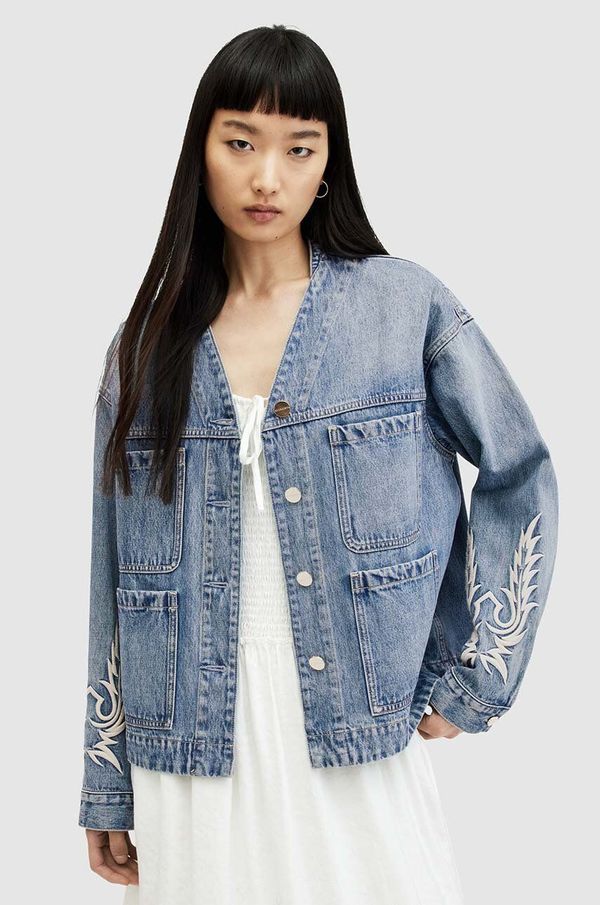 AllSaints Jeans jakna AllSaints TERRI WORKWEAR JACKE ženska, WO549Z