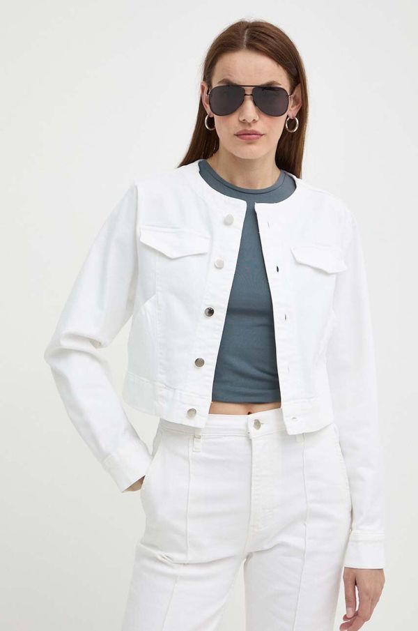 Boss Jeans jakna BOSS ženska, bela barva, 50514580