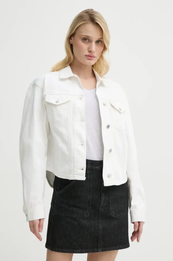 Filippa K Jeans jakna Filippa K bela barva, 31576