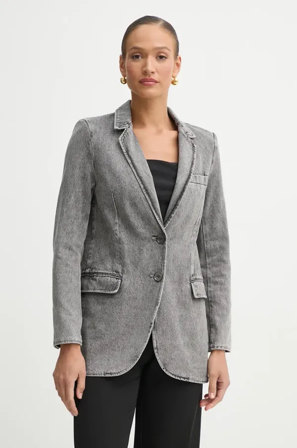 MICHAEL Michael Kors Jeans jakna MICHAEL Michael Kors siva barva, MR510A75G2