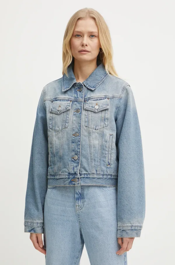 Victoria Beckham Jeans jakna Victoria Beckham ženska, 1125DJK006006A