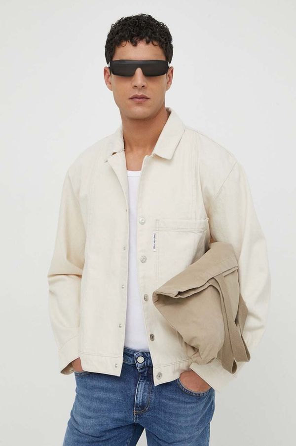 Won Hundred Jeans jakna Won Hundred moška, bež barva