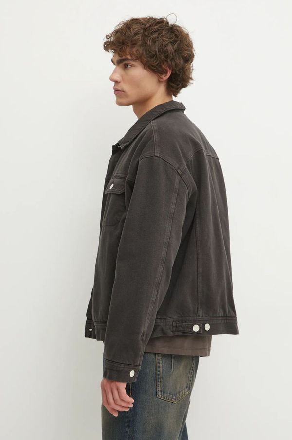 Won Hundred Jeans jakna Won Hundred moška, siva barva, 3408-13055