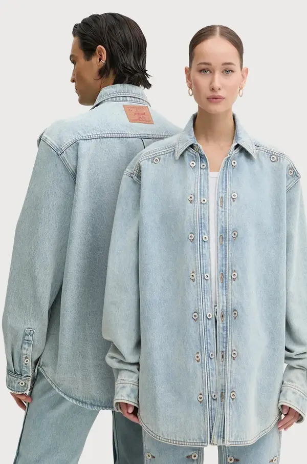 Y/Project Jeans jakna Y/Project EVERGREEN SNAP OFF DENIM SHIRT