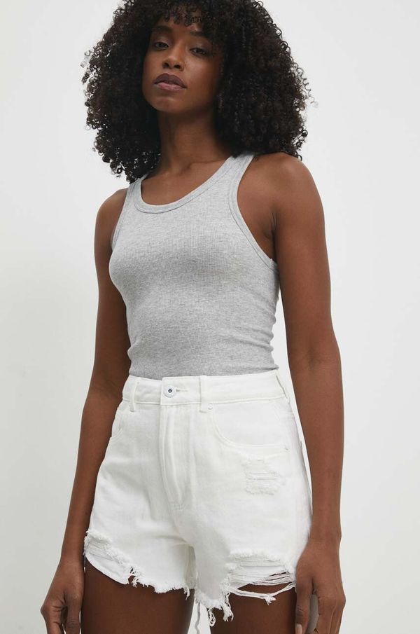 Answear Lab Jeans kratke hlače Answear Lab ženski, bela barva