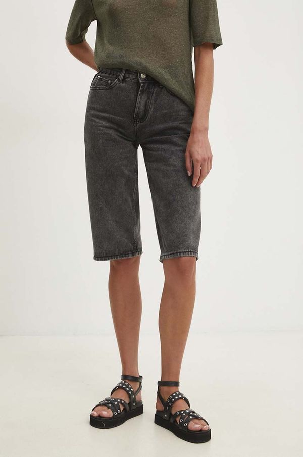 Answear Lab Jeans kratke hlače Answear Lab ženski, črna barva