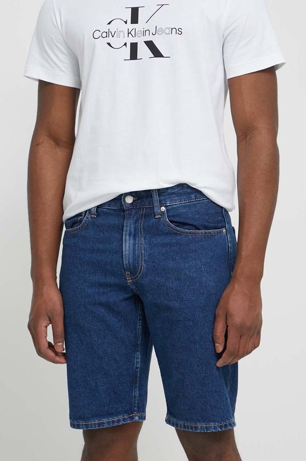 Calvin Klein Jeans Jeans kratke hlače Calvin Klein Jeans moški, mornarsko modra barva