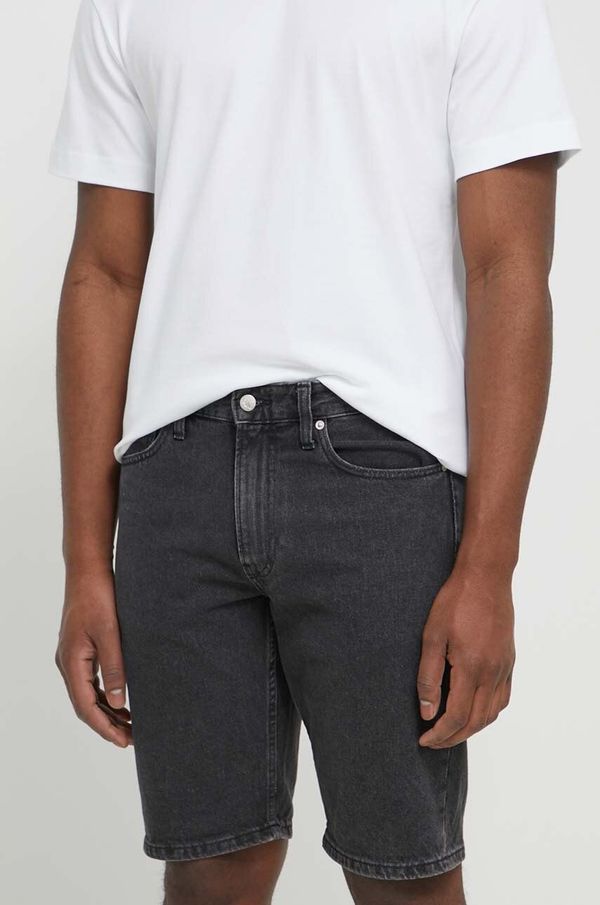 Calvin Klein Jeans Jeans kratke hlače Calvin Klein Jeans moški, siva barva