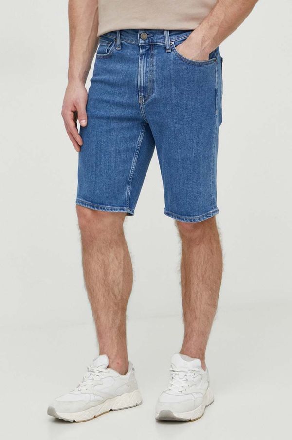 Calvin Klein Jeans kratke hlače Calvin Klein moški, mornarsko modra barva