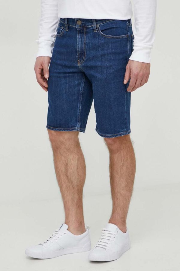 Calvin Klein Jeans kratke hlače Calvin Klein moški, mornarsko modra barva