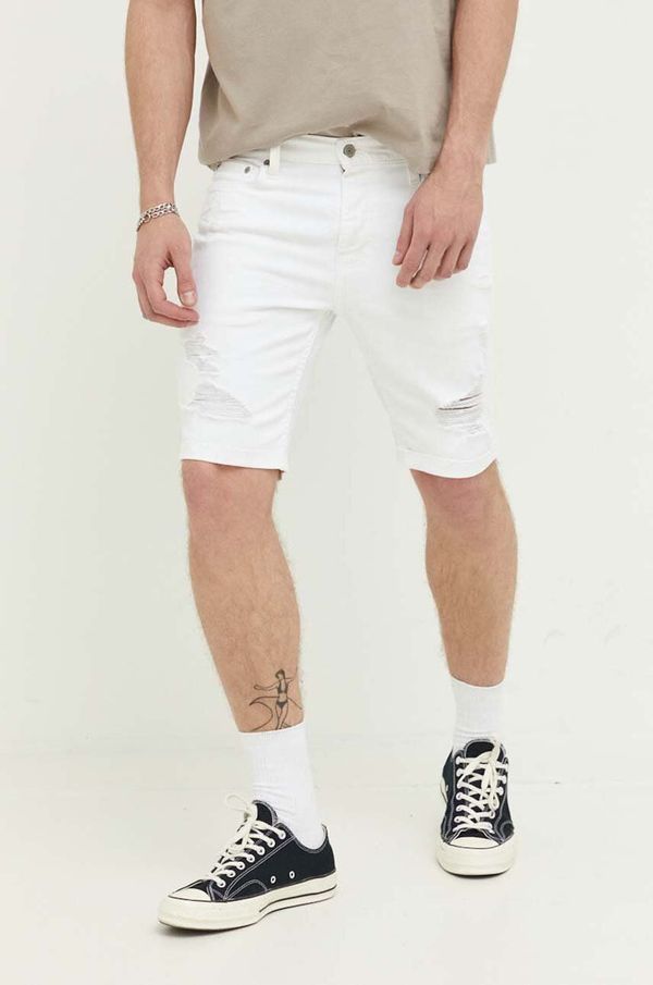 Hollister Co. Jeans kratke hlače Hollister Co. moški, bela barva