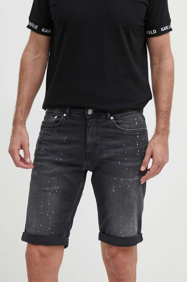 Karl Lagerfeld Jeans kratke hlače Karl Lagerfeld moški, črna barva