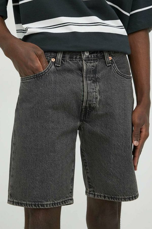 Levi's Jeans kratke hlače Levi's moški, siva barva