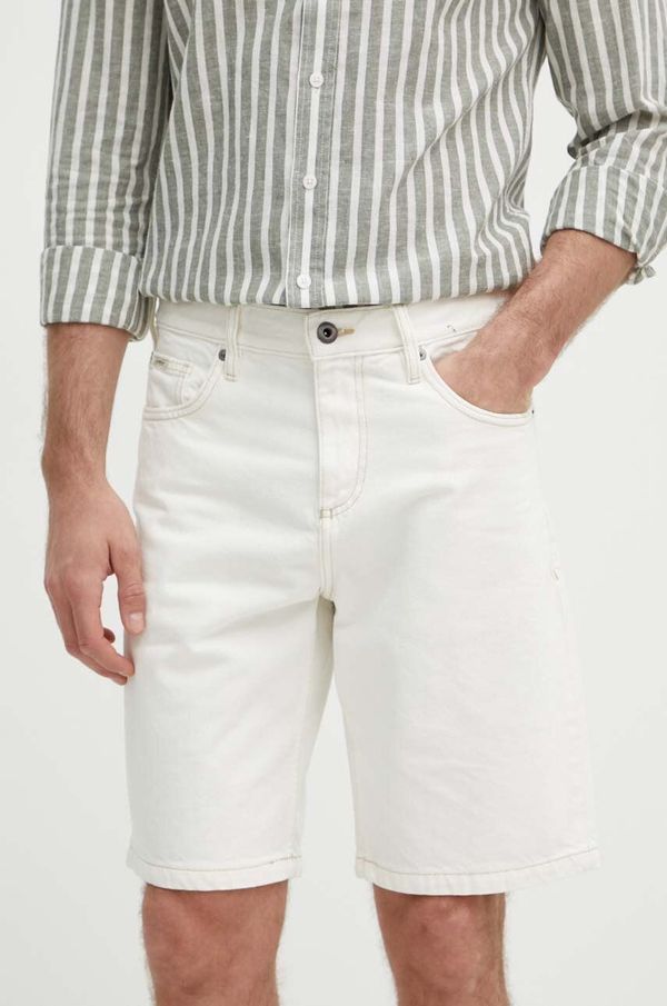 Lindbergh Jeans kratke hlače Lindbergh moški, bež barva