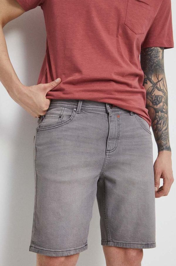 Medicine Jeans kratke hlače Medicine moški, siva barva