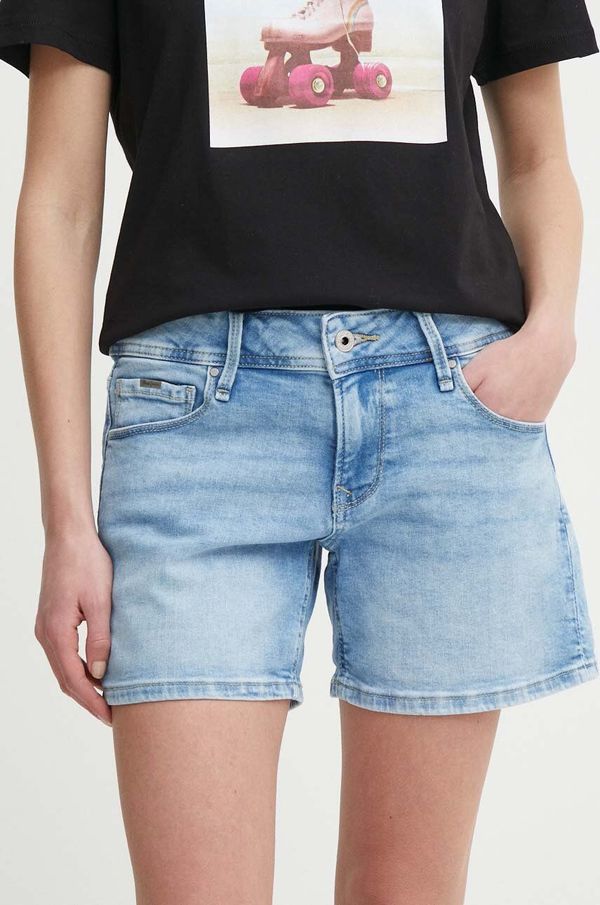 Pepe Jeans Jeans kratke hlače Pepe Jeans RELAXED SHORT MW ženske, PL801109MP2