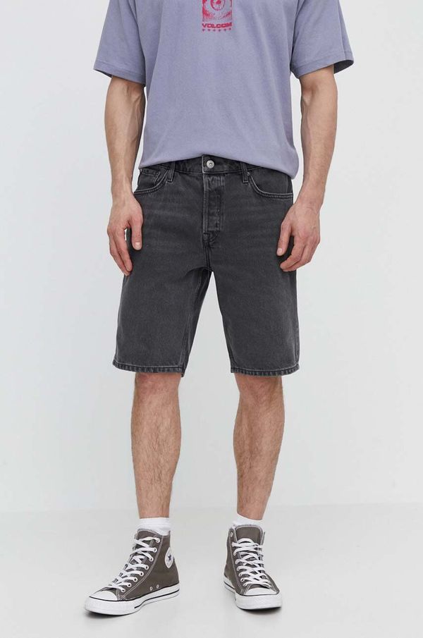 Superdry Jeans kratke hlače Superdry moški, siva barva
