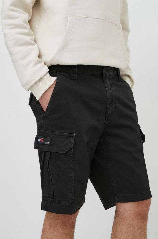 Tommy Jeans Jeans kratke hlače Tommy Jeans moške, črna barva, DM0DM18809