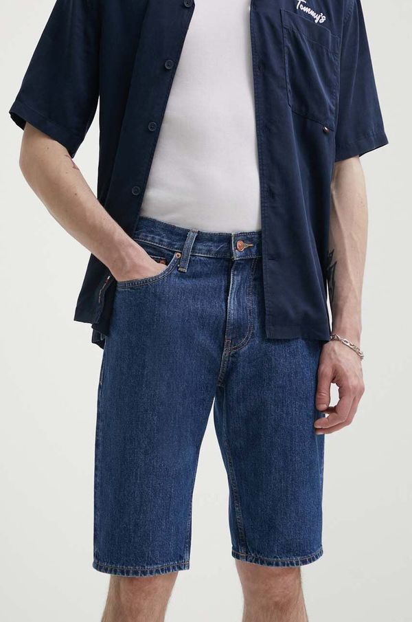 Tommy Jeans Jeans kratke hlače Tommy Jeans moške, mornarsko modra barva, DM0DM18802