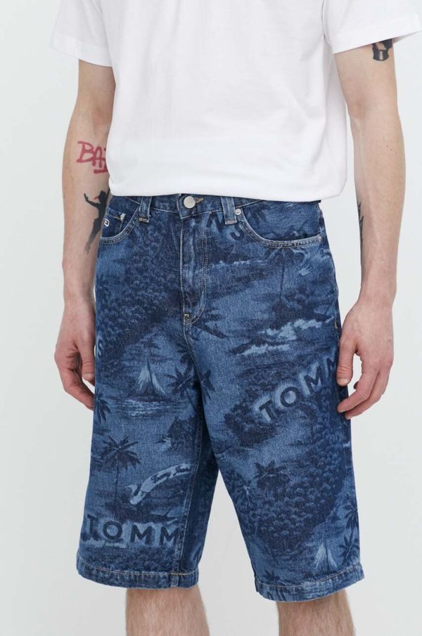 Tommy Jeans Jeans kratke hlače Tommy Jeans moški, mornarsko modra barva