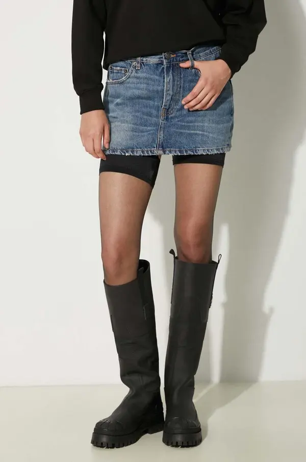 Fiorucci Jeans krilo Fiorucci Mid Blue Denim Mini Skirt