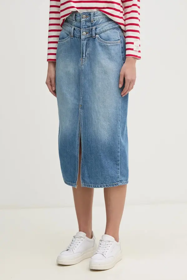 Pepe Jeans Jeans krilo Pepe Jeans MIDI SKIRT HW DOUBLE