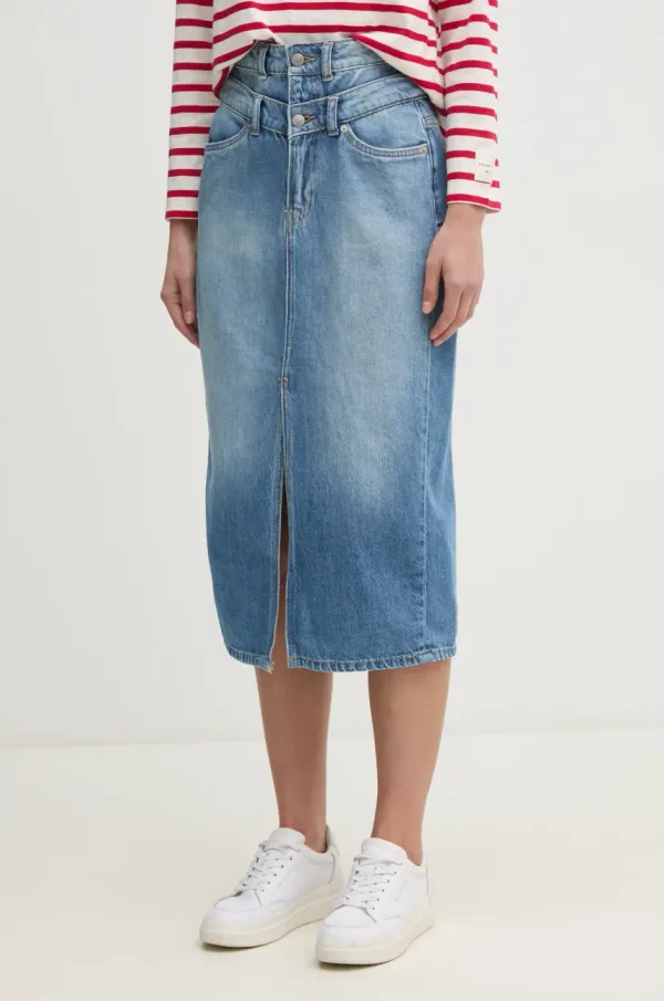 Pepe Jeans Jeans krilo Pepe Jeans MIDI SKIRT HW DOUBLE PL901207