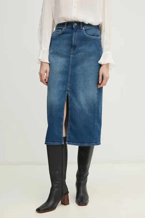 Pepe Jeans Jeans krilo Pepe Jeans MIDI SKIRT HW