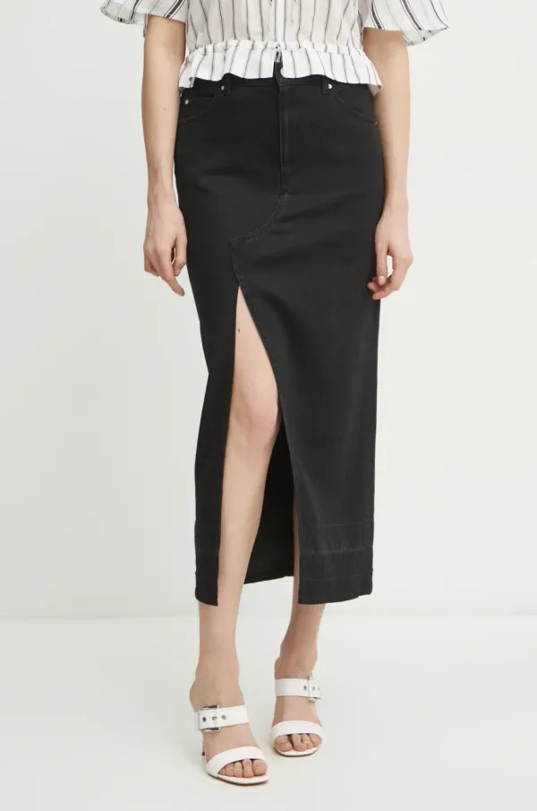 Pinko Jeans krilo Pinko črna barva, 104628 A2GP