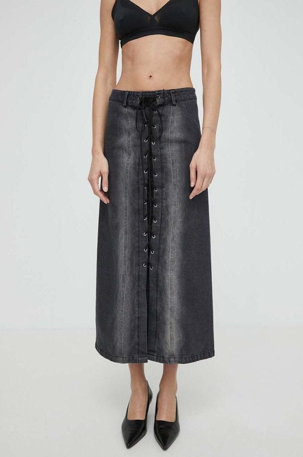 Resume Jeans krilo Résumé AntoniaRS Skirt črna barva, 20891136