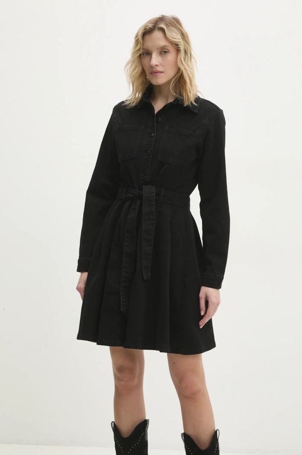 Answear Lab Jeans obleka Answear Lab črna barva