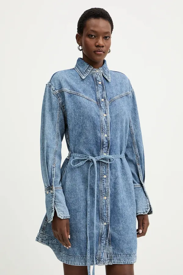 BOSS Orange Jeans obleka BOSS Orange C SHIRTDRESS