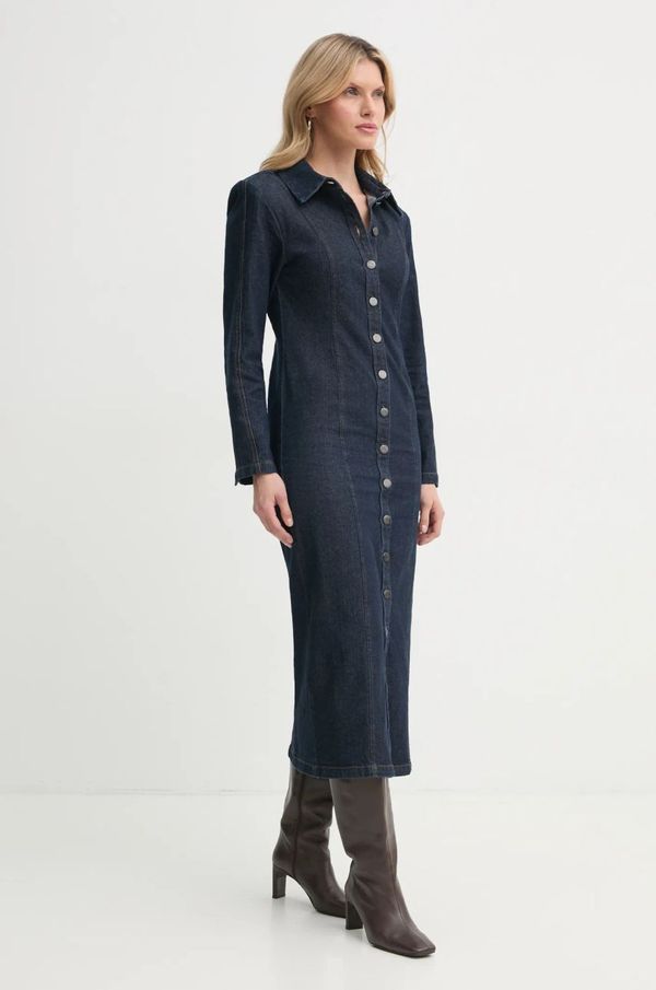 Gestuz Jeans obleka Gestuz mornarsko modra barva, 10909777
